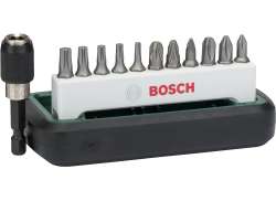 Bosch Bitssett 12-Deler TX/Cg - S&oslash;lv/Gr&oslash;nn