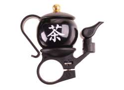 HBS Luksus Japanse Theepot Ringeklokke &Oslash;22,2mm - Svart