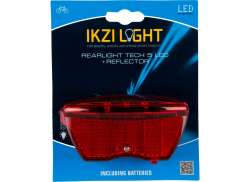 Ikzi Baklys + Refleks 5 LED 80mm - R&oslash;d/Svart