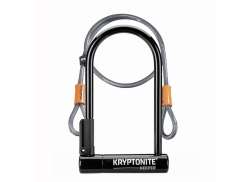Kryptonite B&oslash;ylel&aring;s + Kabel Keeper 12STD 120cm - Svart