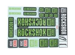 Rockshox Klistremerke Sett For. &Oslash;35mm Gaffel - Gr&oslash;nn