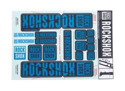Rockshox Klistremerkesett For. &Oslash;35mm Dual Krone - Bl&aring;