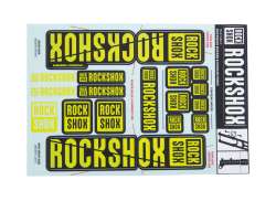 Rockshox Klistremerkesett For. &Oslash;35mm Dual Krone - Gul