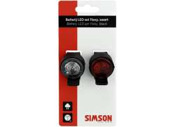 Simson Flexy Lyssett LED Batteri - Svart