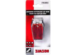 Simson Mini Baklys LED Batterier - Transparent