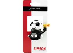 Simson Voetbal Ringeklokke &Oslash;38mm - Svart/Hvit