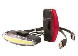 Spanninga Arco Lyssett LED Batteri USB - Svart