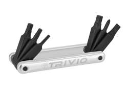 Trivio Mini Tool 6-Deler St&aring;l/Aluminium - Svart/S&oslash;lv
