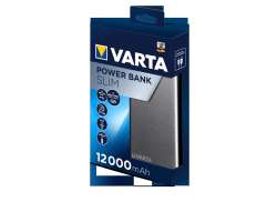 Varta Slank Power Bank Batteri 12000mAh - Svart