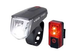 VDO Eco Light M90 FL Lyssett LED USB - Svart