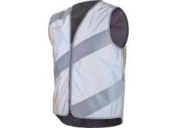 Wowow Roadie Full Reflective Vest Ermel&oslash;s Gr&aring;/S&oslash;lv